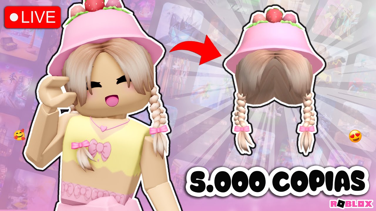 [🔴LIVE] PEGANDO CABELO GRÁTIS DO ROBLOX COM INSCRITOS
