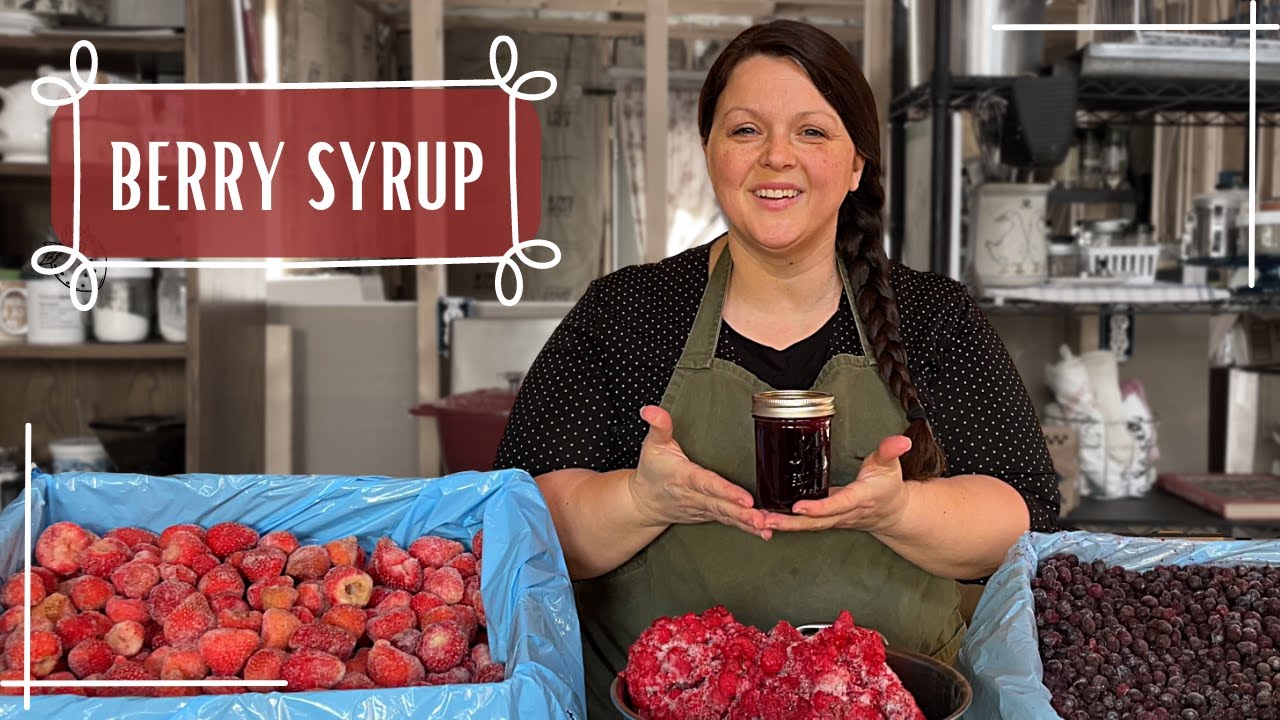 Alaska Homestead Life - Berry Syrup - A water bath adventure Strawberry ...