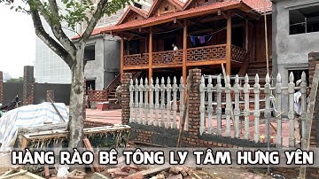 Thi công hàng rào bê tông ly tâm chất lượng cao | Xây dựng Hưng Yên | www.xaydunghungyen.vn