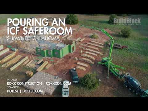 Pouring an ICF Saferoom, Shawnee, Oklahoma