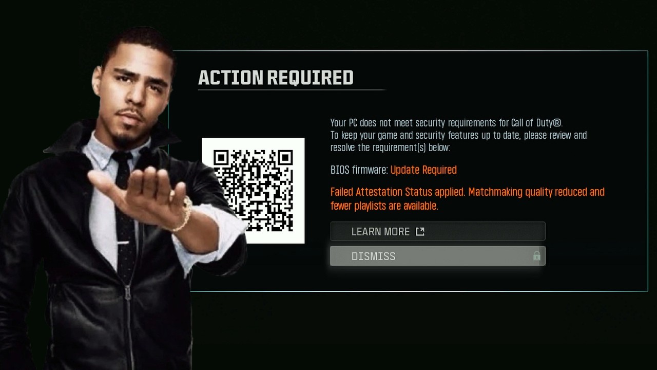 I tried to play WARZONE but Activision said no...