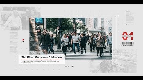 The Clean Corporate Slideshow (Best After Effects Projects)