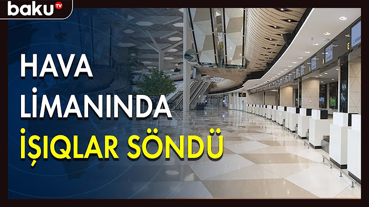 Hava limanında işıqlar söndü - BAKU TV
