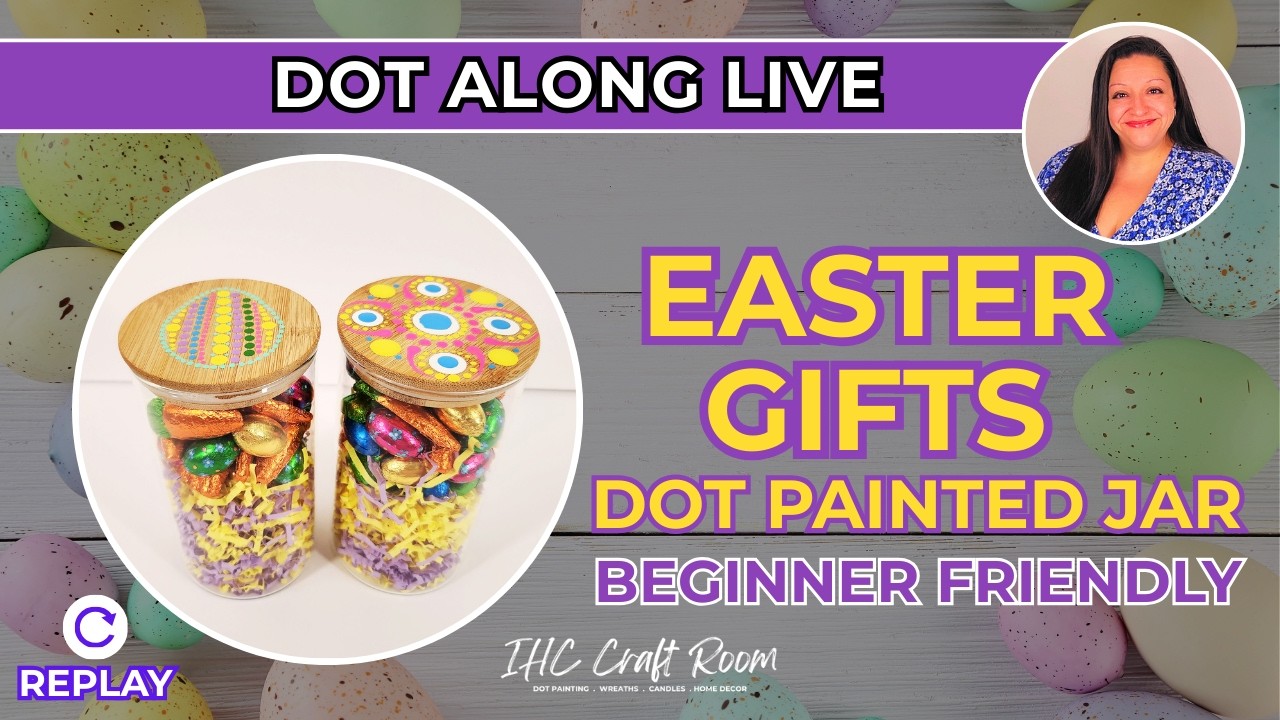 Festive Painted Lid Gift Jars: Easy Easter Chocolate DIY!