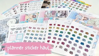 PLANNER STICKER HAUL | Plannerface #ad, SPC, Stick with the plan co \& more