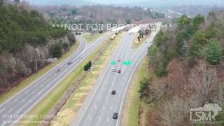 12-9-2018 Asheville, NC Drone shots of downtown before and after snowfall