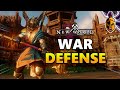 New world war defense  new world great axe  warhammer pvp gameplay