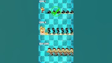 Pvz 2 challenge - Fire Peashooter with power up Vs 6 ice Zombies