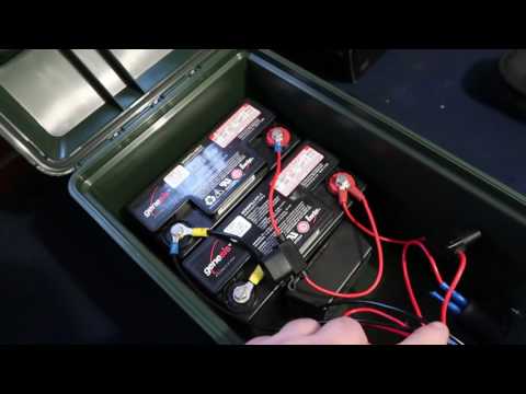 Battery box for camping discount
