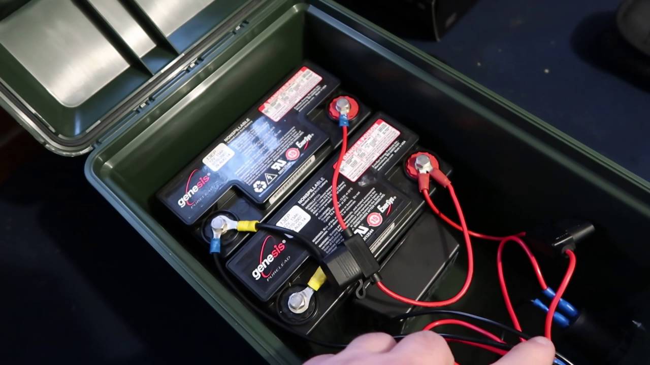 Portable Battery Box For Camping - YouTube electrical inverter wiring diagram 