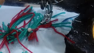 How to make pom pom pillow stitching Stitching