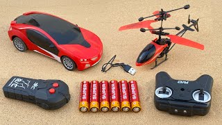 RemoteControl RC Helicopter and RC Car Unboxing & Review,Testing 🚘 #helicopter #rc #rccar #rcb