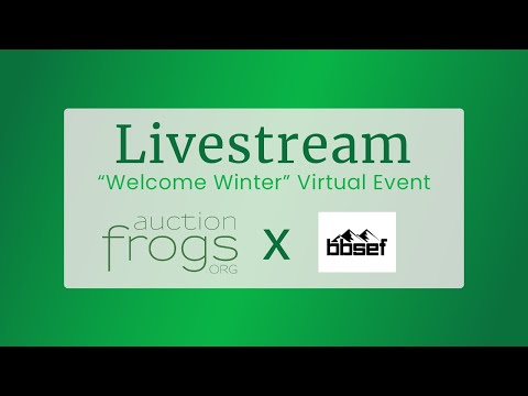 Auction Frogs Livestreams | Welcome Winter Virtual Gala