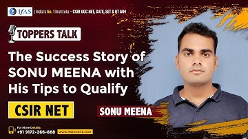 CSIR NET Chemistry Topper Interview with Sonu Meena | IFAS