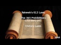 Yahweh 613 Laws Part 24 - Prohibitions 172 thru 201