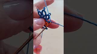Two-Color Floating Rings Tutoria. Shuttle Tatting #FairyLacefromElena #Shorts #Tatting #Lace #DIY