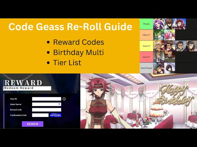 Code Geass: Lost Stories - Rerolling Guide to Get the Best Start