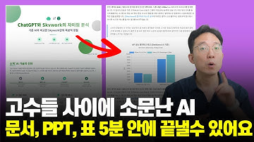 고수들 사이에 소문난 AI문서, PPT, 표 5분 안에 끝낼수 있어요 Skywork AI