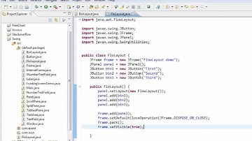 Java swing GUI tutorial #16: FlowLayout