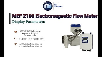 MEF 2100 Electromagnetic Flow Meter Display Parameters. #Electromagnetic #FlowMeter #Manufacturers