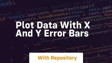 plot data with x and y error bars