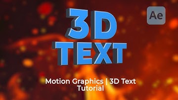 🌱Create 3D Text in Under 2 Minutes! (After Effects Tutorial) #shorts 