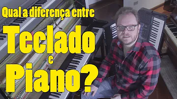 Qual é a diferença entre piano e teclado?