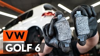 Монтаж на Комплект спирачно феродо, дискови спирачки VW GOLF VI (5K1): безплатно видео