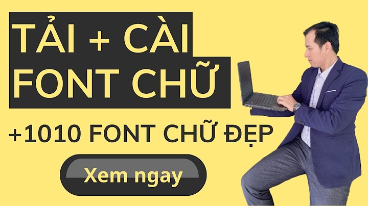 Hướng dẫn cài font chữ cho corel x6