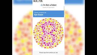 Im Not a Robot level of 24 Eye exam neal fun game