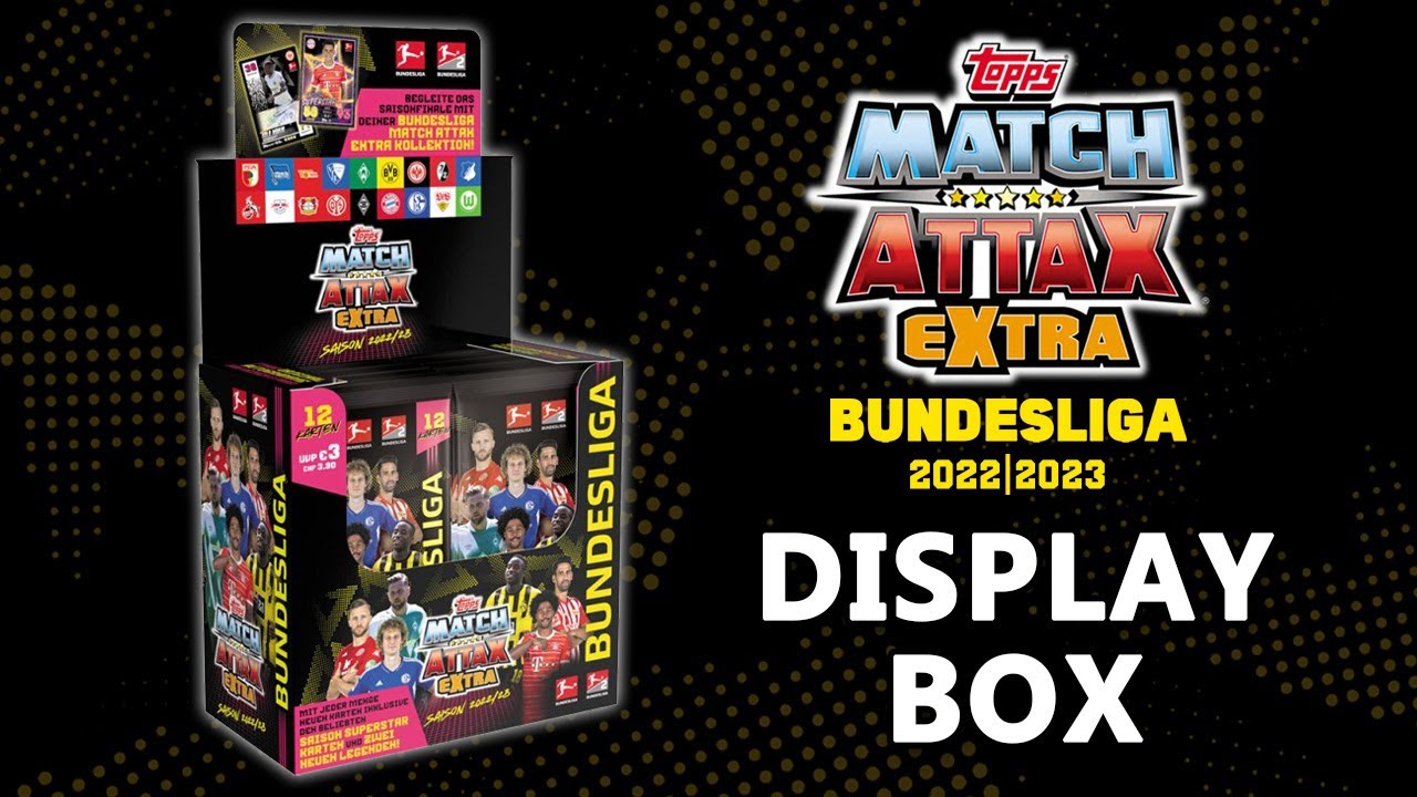 Topps Bundesliga Match Attax 2023/24 - Eco-Pack de 36 Cards, Stickerpoint