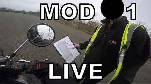 MOD 1 2019 - UK Motorbike Test - Live Footage with Commentary (1/7)