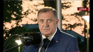Cijelo obraćanje Dodika i Vučića iz Beograda: "Ako se usvoji rezolucija RS će nastaviti samostalno"