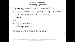 5.03 Good Arguments (Evaluating Argument)