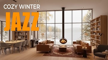 Cozy Winter Jazz | Mellow Vibraphone & Fireplace | Relaxing Music for Study & Sleep