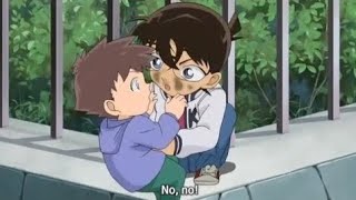 When Conan try to save a baby