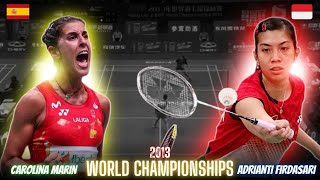 Carolina Marin(SPN) vs Adrianti Firdasari(INA) Badminton Match | Revisit World Championship 2013