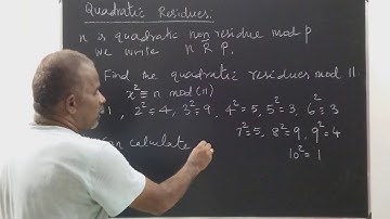 Quadratic Residues, Legendre