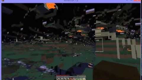 32 chuck view distance in Minecraft 1.8 visual glitch