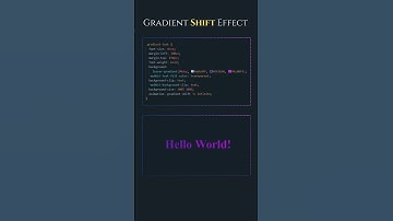 Gradient Text Shift Effect #css #shortsfeed #shorts