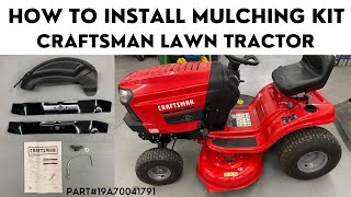 How to Install a Mulching Kit Craftsman Lawn Tractor