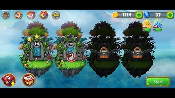 Super Jungle Jump Monster & Levels (1-9) And (1-10)