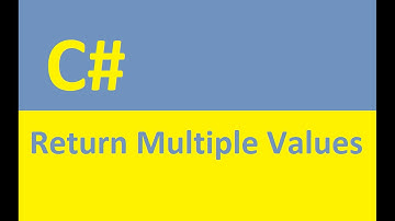 Return Multiple Values from a C# Method