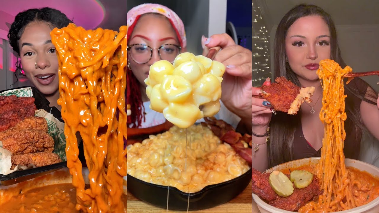 ПОДБОРКА TIKTOK MUK BANG | WING STOP, МАКАРОНЫ С СЫРОМ, КОРЕЙСКАЯ КУХНЯ, ПИЦЦА И БУРГЕР, ЧАСТЬ 4