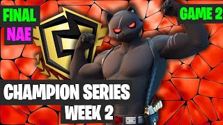 Fortnite FNCS Week 2 DUO NAE FINAL Game 2 Highlights Fortnite Champion Series