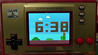 Nintendo Game & Watch: SUPER MARIO BROS CLOCK TIME-LAPSE LONG PLAY
