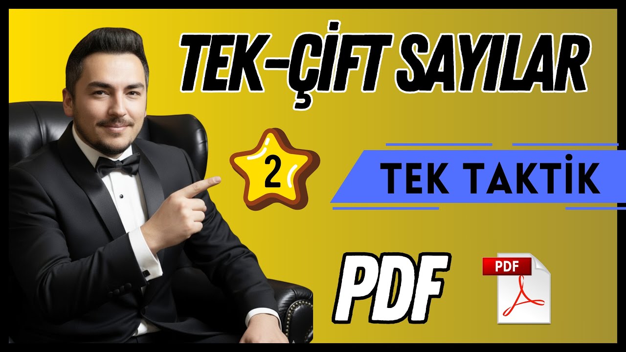 Tek Çift Sayılar - 2 | 11.Gün | Tyt | Kpss | Ags | Dgs | Ales | [2026] [Pdf] #52günde