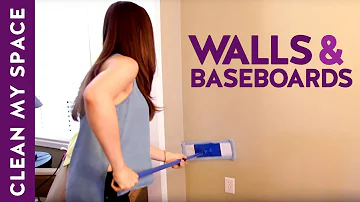 What kind of mop can I use to clean walls?