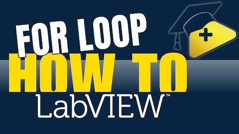 How to use FOR Loop in LabVIEW
