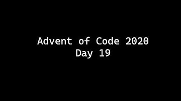 Advent of Code 2020 Day 19 (OCaml)